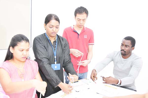 Basic Surgical Skills Workshop held by CASH at Gulf Medical University