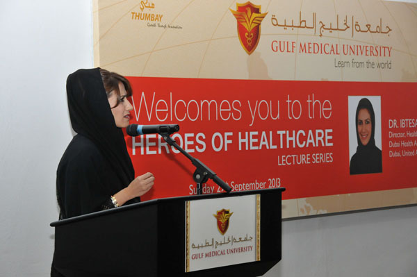 Dr. Ibtesam Al Bastaki delivers Heroes of Healthcare Lecture at GMU