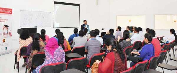 Basic Surgical Skills Workshop held by CASH at Gulf Medical University