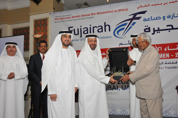 FUJAIRAH CHAMBER OF COMMERCE & INDUSTRY AND THUMBAY GROUP UAE JOINTLY HOSTED A SPECIAL LECTURE BY HE DR. APJ ABDUL KALAM