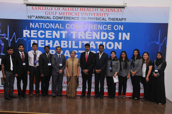 NATIONAL CONFERENCE ON REHABILITATION PRACTICE HELD AT GULF MEDICAL UNIVERSITY