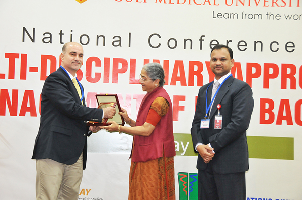 National Conference on Multi-disciplinary Approach to Management of Low Back Pain organized by the College of Allied Health Sciences, Gulf Medical University 
