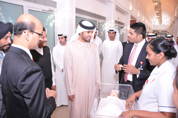 HIS HIGHNESS SHEIKH RASHID BIN HUMAID AL NUAIMI VISITS GMC HOSPITAL AJMAN TO OVERSEE ADDITION OF NEW FACILITIES