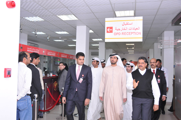HIS HIGHNESS SHEIKH RASHID BIN HUMAID AL NUAIMI VISITS GMC HOSPITAL AJMAN TO OVERSEE ADDITION OF NEW FACILITIES