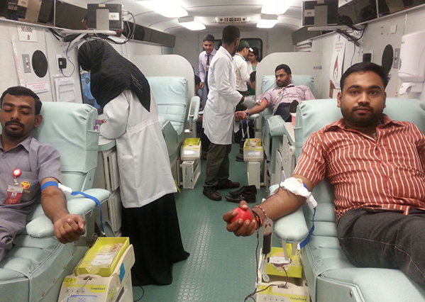 Blood Donation Camp  at GMC Hospital, Fujairah.