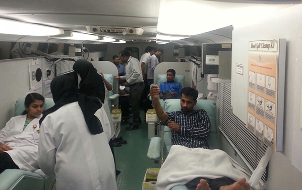 Blood Donation Camp  at GMC Hospital, Fujairah.