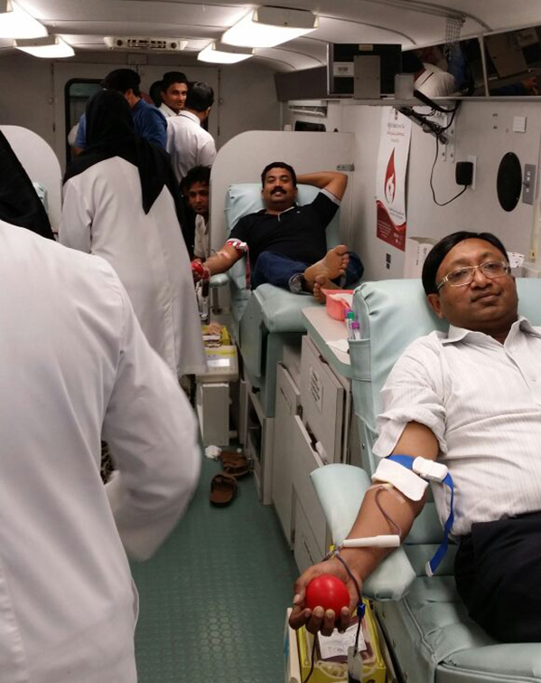 Blood Donation Camp  at GMC Hospital, Fujairah.