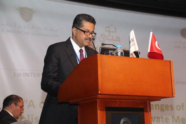 Mr. Thumbay Moideen speaks at the Ist International Conference On Cooperation in Higher Education within the Eurasian Universities