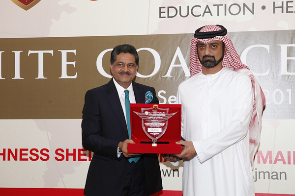 CROWN PRINCE OF AJMAN INITIATES NEW BATCH OF STUDENTS INTO HEALTHCARE PROFESSIONS AT GULF MEDICAL UNIVERSITY