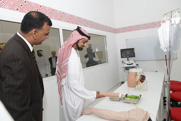 CROWN PRINCE OF AJMAN INITIATES NEW BATCH OF STUDENTS INTO HEALTHCARE PROFESSIONS AT GULF MEDICAL UNIVERSITY