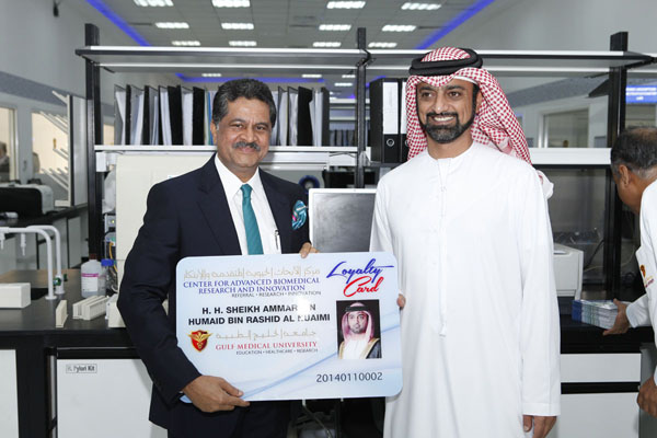 CROWN PRINCE OF AJMAN INITIATES NEW BATCH OF STUDENTS INTO HEALTHCARE PROFESSIONS AT GULF MEDICAL UNIVERSITY