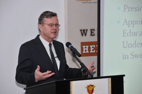PROF. STEFAN LINDGREN DELIVERS HEROES OF HEALTHCARE LECTURE AT GMU 