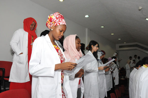 New batch of medical students initiated into Healthcare Profession at Gulf Medical University, Ajman – U.A.E.