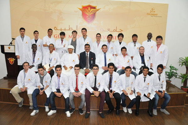 New batch of medical students initiated into Healthcare Profession at Gulf Medical University, Ajman – U.A.E.