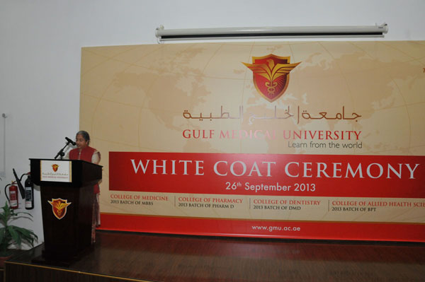 New batch of medical students initiated into Healthcare Profession at Gulf Medical University, Ajman – U.A.E.