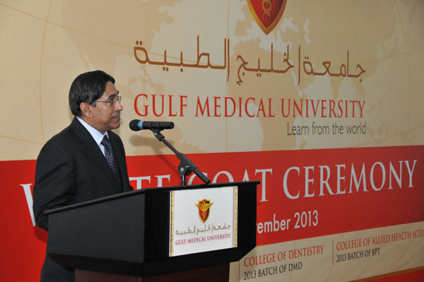 New batch of medical students initiated into Healthcare Profession at Gulf Medical University, Ajman – U.A.E.
