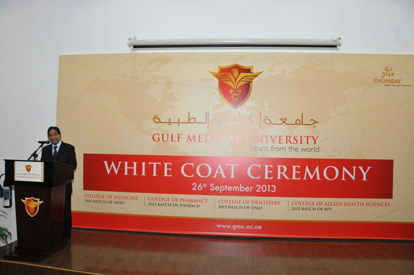 New batch of medical students initiated into Healthcare Profession at Gulf Medical University, Ajman – U.A.E.